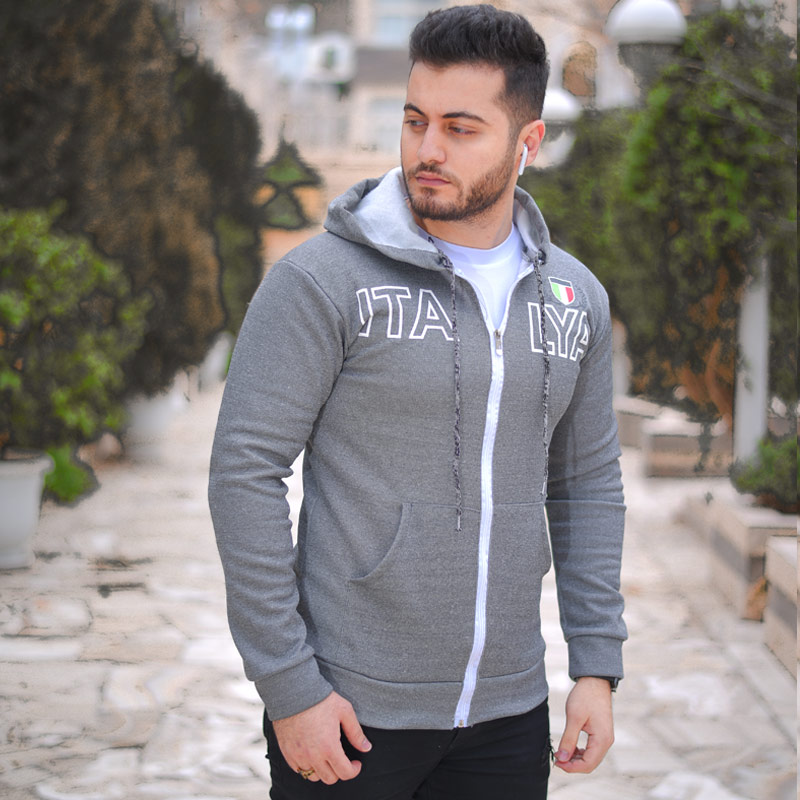 سویشرت مردانه ITALYA مدل Arashk طوسی