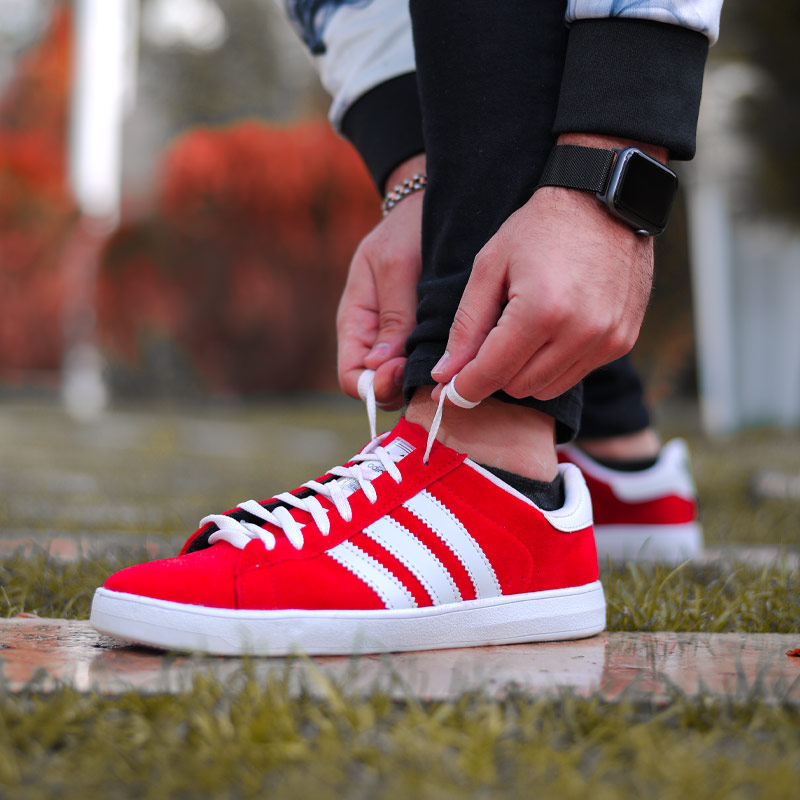 کفش مردانه adidas مدل STREIFEN قرمز سفید