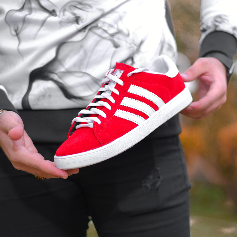 کفش مردانه adidas مدل STREIFEN قرمز سفید