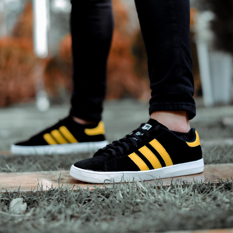 کفش مردانه adidas مدل STREIFEN مشکی زرد