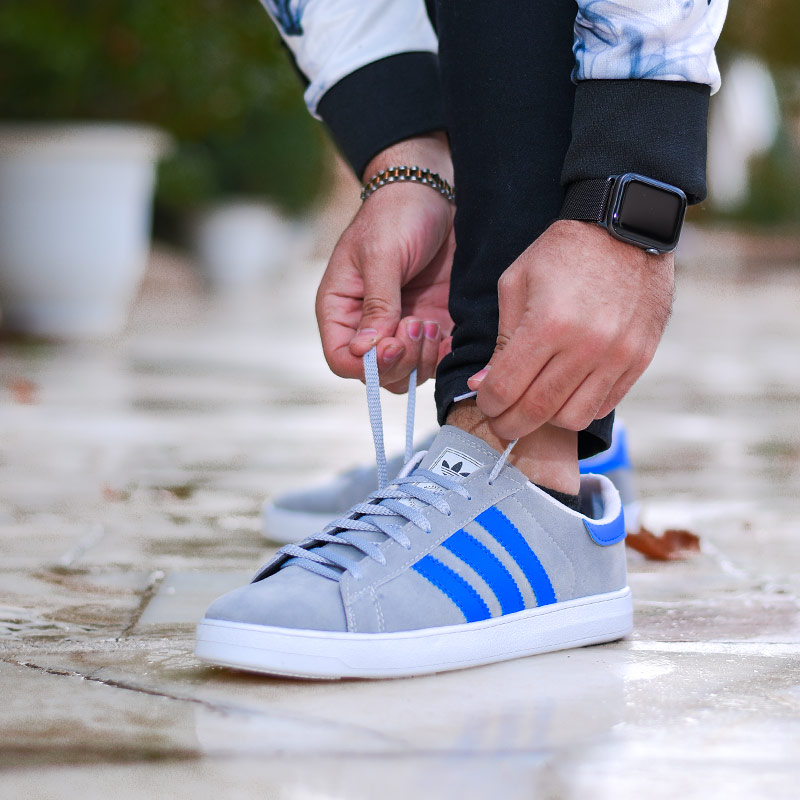 کفش مردانه adidas مدل STREIFEN طوسی آبی