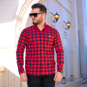 پیراهن مردانه مدل Nihad قرمز
