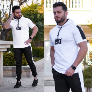 ست تیشرت شلوار Nike مدل shikson سفید