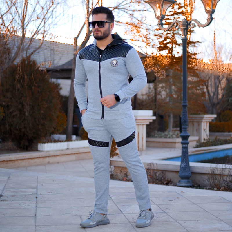 سویشرت شلوار مردانه مدل Toofan طوسی