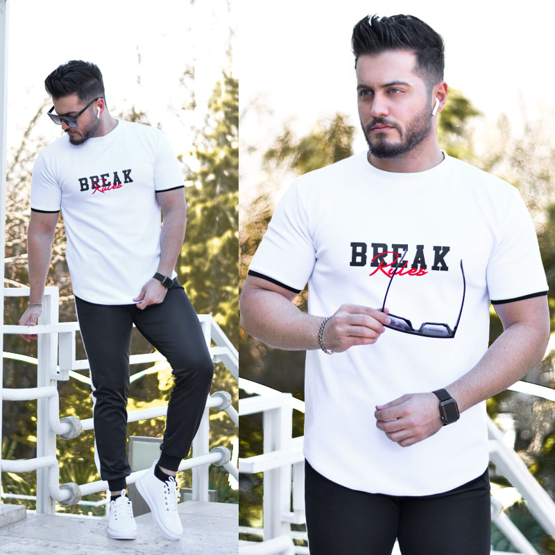 ست تیشرت شلوار BREAk سفید