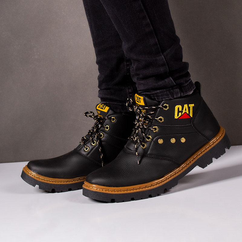 نیم بوت مردانه Cat مدل SAFETY مشکی