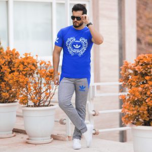 تیشرت شلوار مردانه مدل toomas آبی