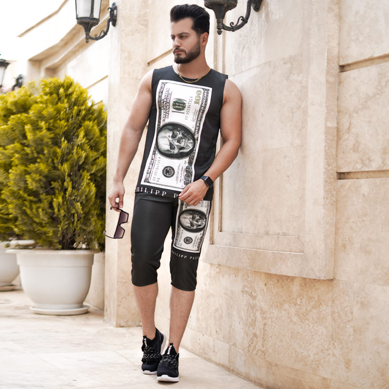 ست تاپ شلوارک مردانه مدل FRANKLlN