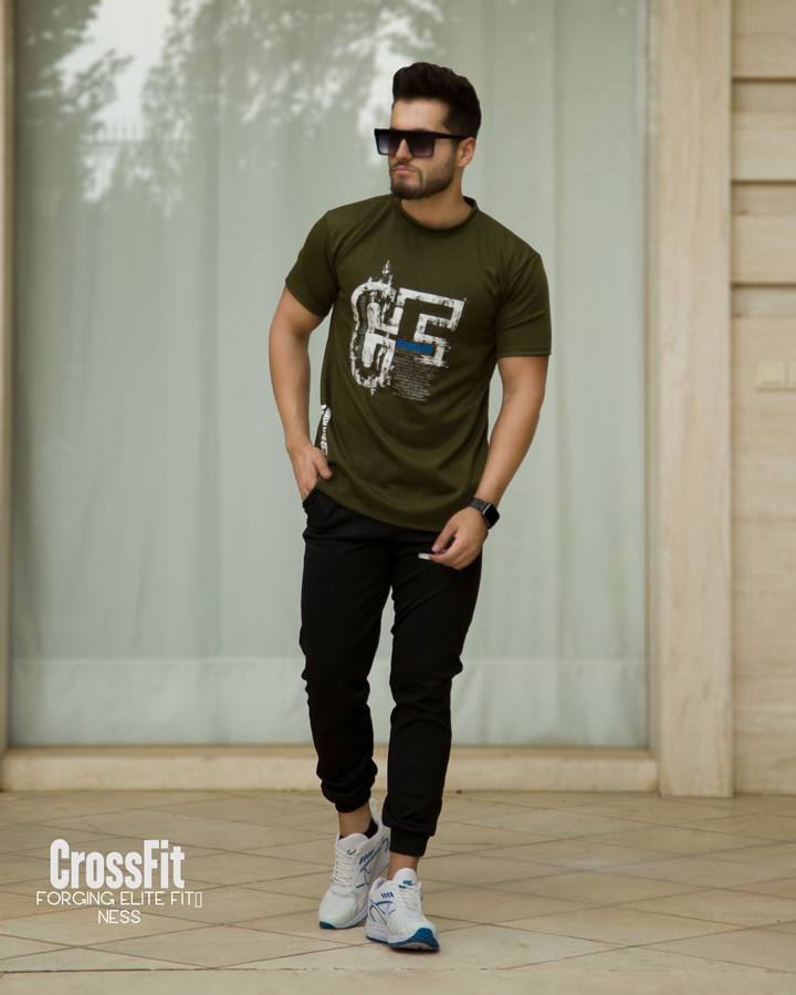 تیشرت شلوار مردانه مدل Crossfit سبز