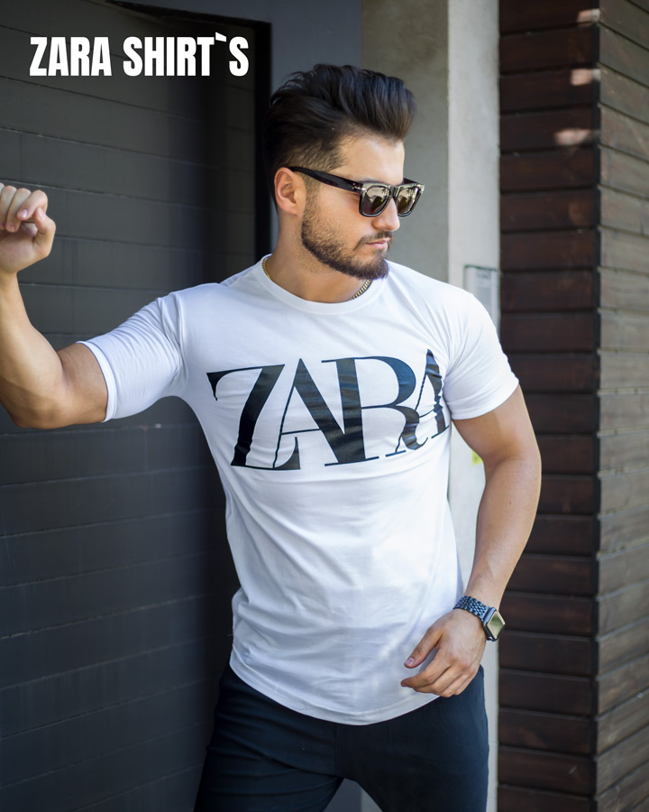 تیشرت مردانه مدل ZARA سفید