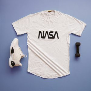 تیشرت مردانه مدل NASA سفید