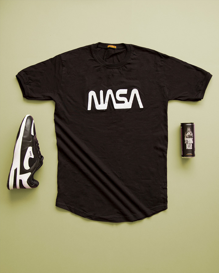 تیشرت مردانه مدل NASA مشکی