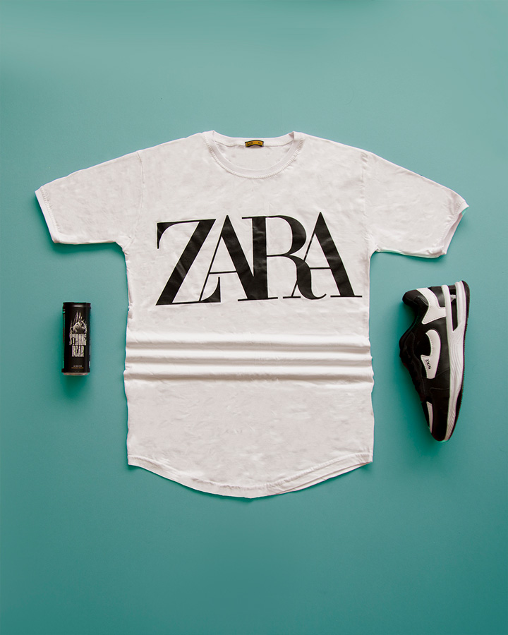 تیشرت مردانه مدل ZARA سفید