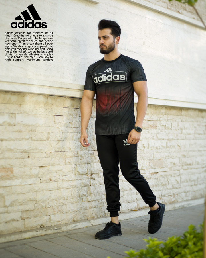 ست تیشرت شلوار adidas مدل yk