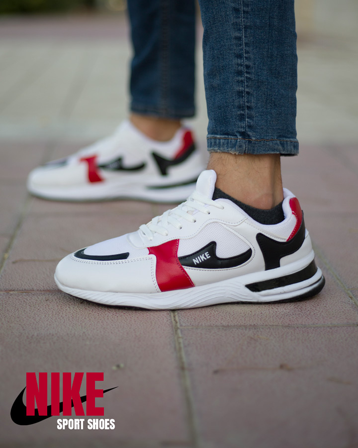 کفش مردانه nike مدل Genicco سفید قرمز
