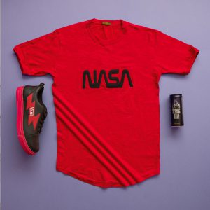 تیشرت مردانه مدل NASA قرمز