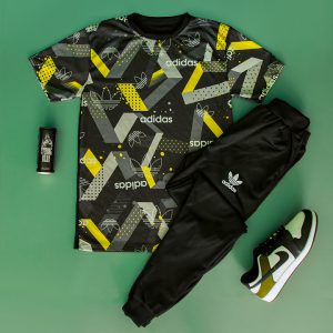 ست تیشرت شلوار adidas مدل ORIGINAL زرد