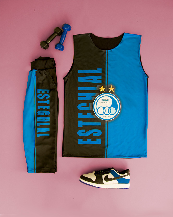 ست تاپ شلوارک مردانه استقلال مدل madmext