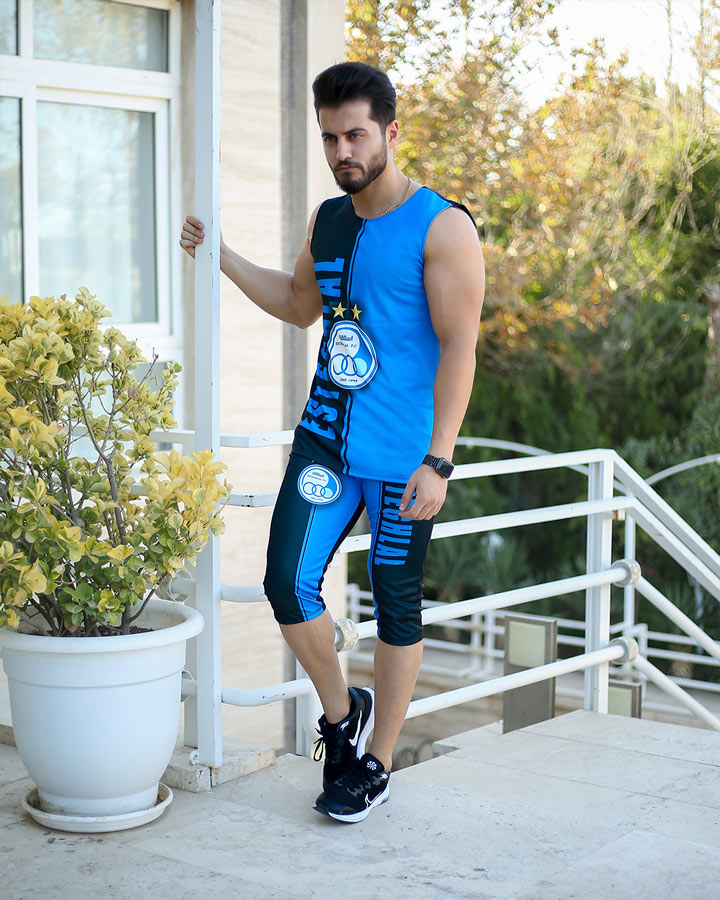 ست تاپ شلوارک مردانه استقلال مدل madmext