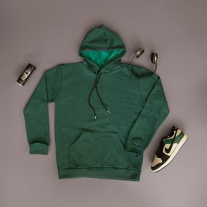 هودی مردانه کلاهدار مدل Icon سبز یشمی