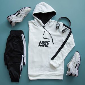ست سویشرت شلوار Nike مدل Demon سفید