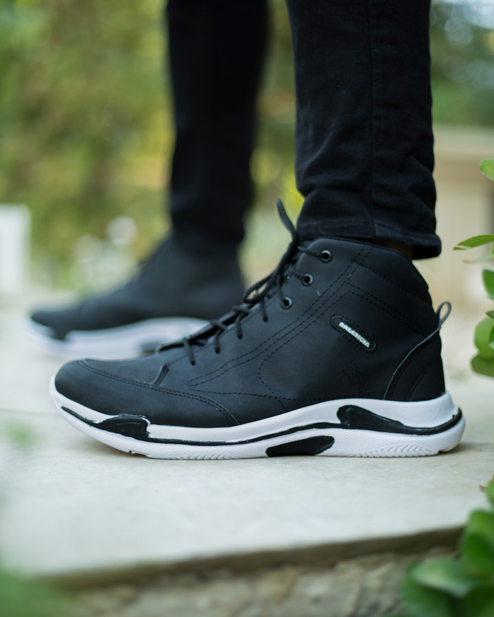 کفش ساقدار Balenciaga مدل Hoka مشکی