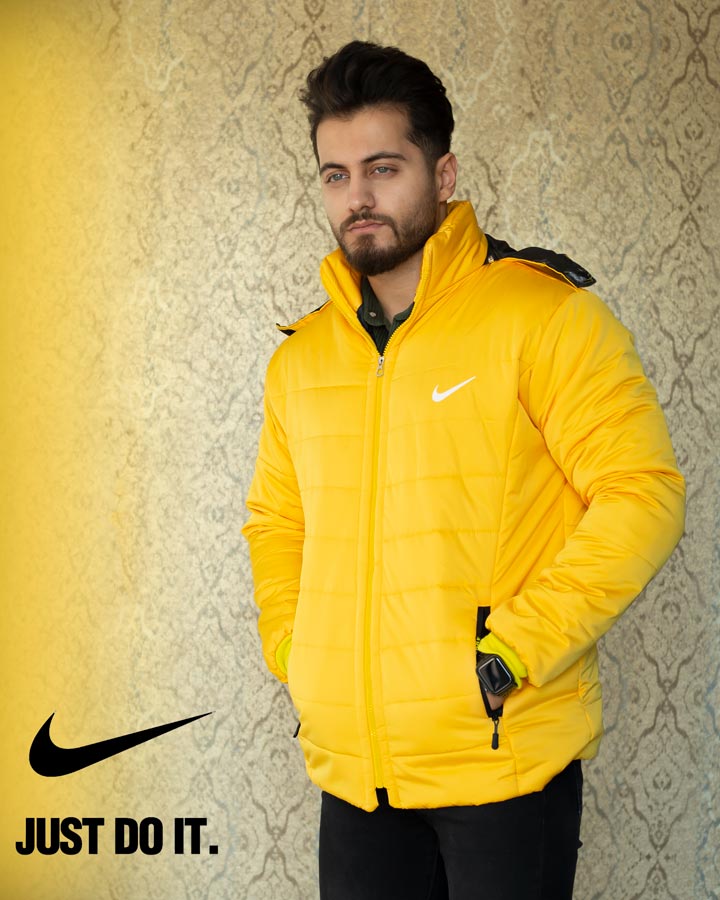کاپشن مردانه Nike مدل Sarzi زرد