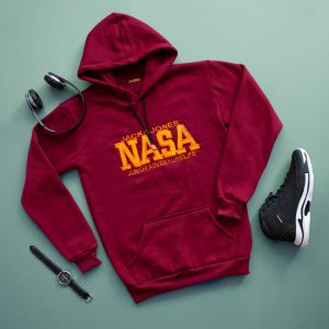 هودی مردانه Nasa مدل Jack زرشکی
