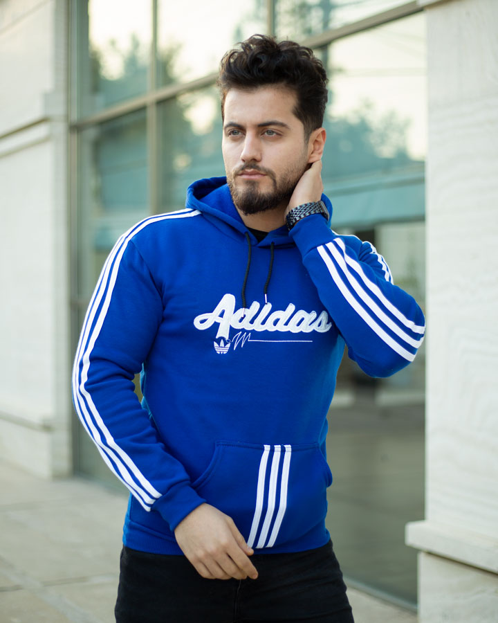 هودی مردانه Adidas مدل Modhim آبی