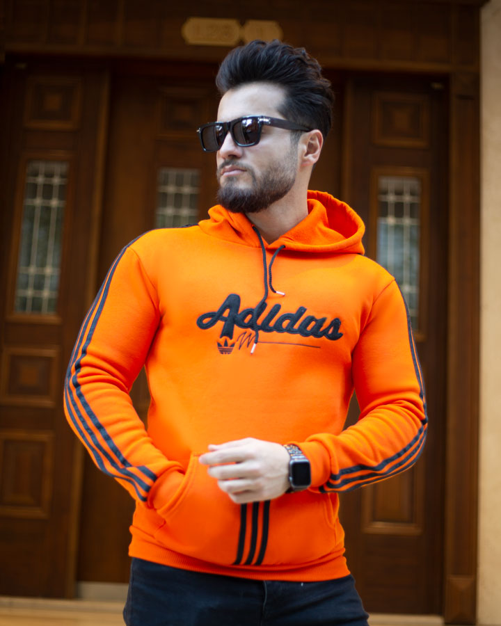 هودی مردانه Adidas مدل Modhim نارنجی
