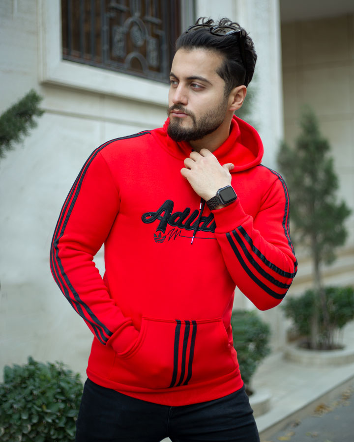 هودی مردانه Adidas مدل Modhim قرمز