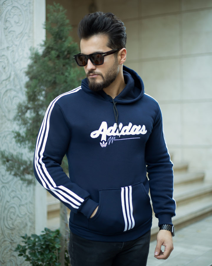 هودی مردانه Adidas مدل Modhim سورمه ای