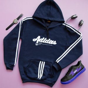 هودی مردانه Adidas مدل Modhim سورمه ای