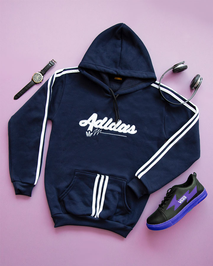 هودی مردانه Adidas مدل Modhim سورمه ای