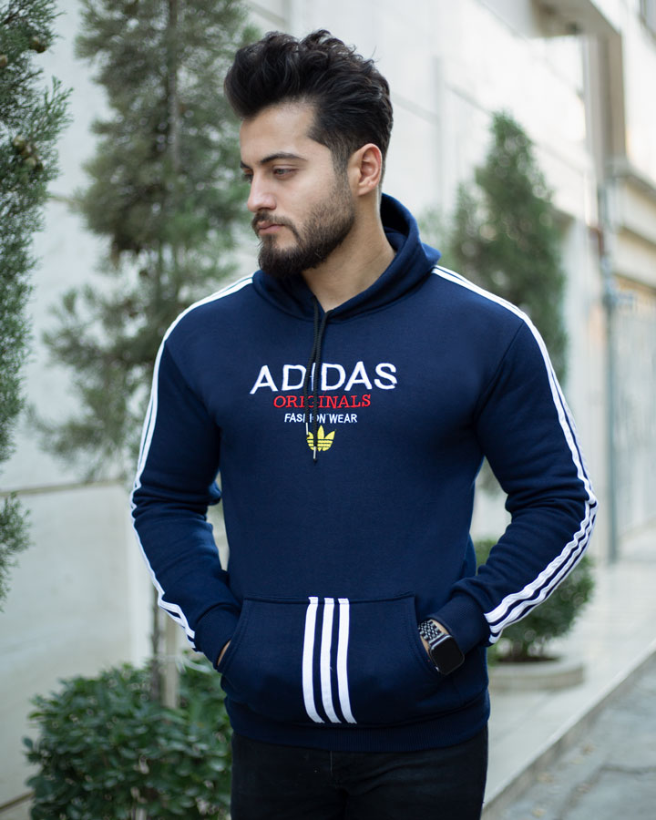 هودی مردانه Adidas مدل Karon سورمه ای