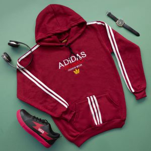 هودی مردانه Adidas مدل Karon زرشکی