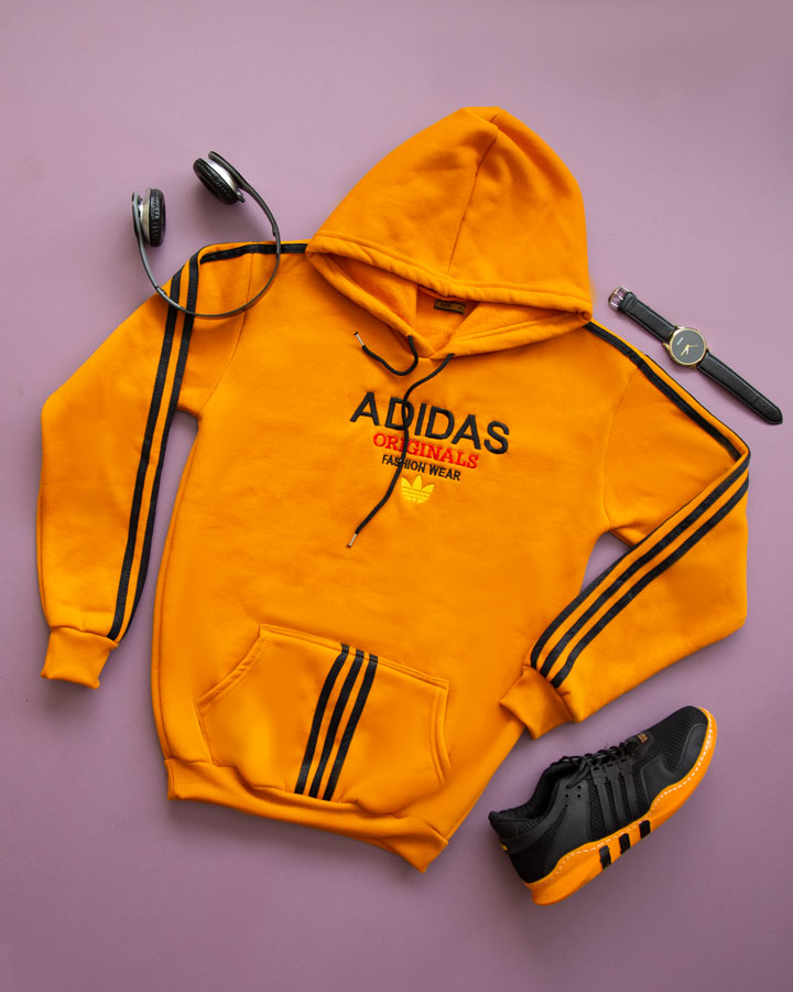 هودی مردانه Adidas مدل Karon خردلی