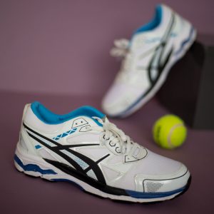 کفش مردانه Asics مدل Gel سفید آبی