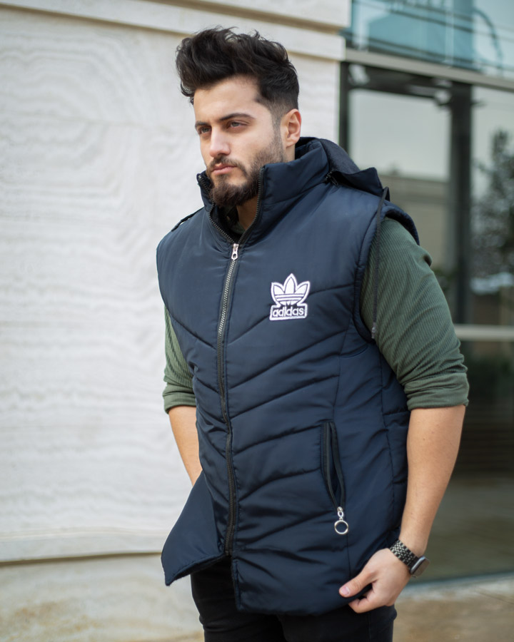 پافر مردانه Adidas مدل WRL19 سورمه ای