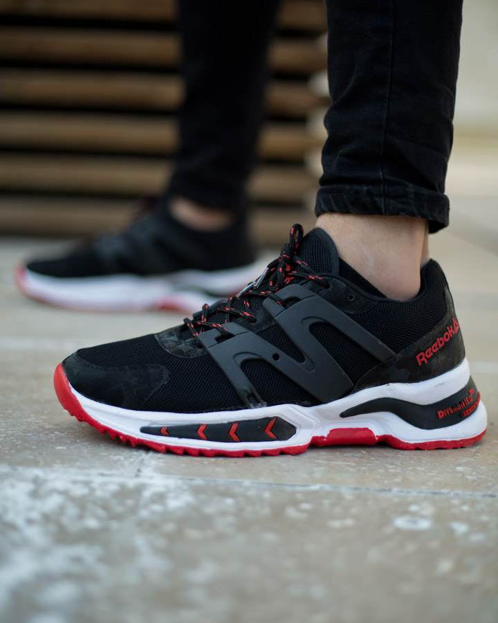 کفش مردانه Reebok مدل Stock مشکی قرمز