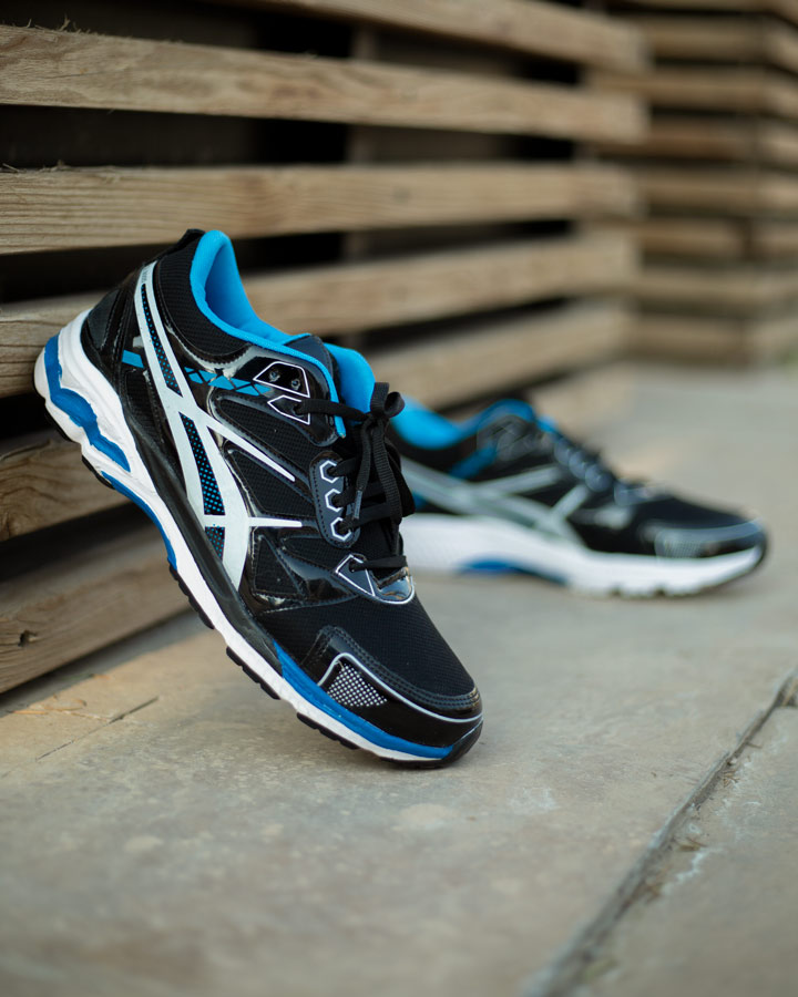 کفش مردانه Asics مدل Gel مشکی آبی