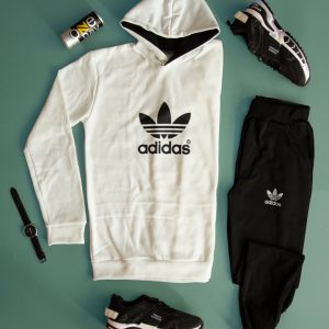 سویشرت شلوار مردانه Adidas مدل Nelvi سفید