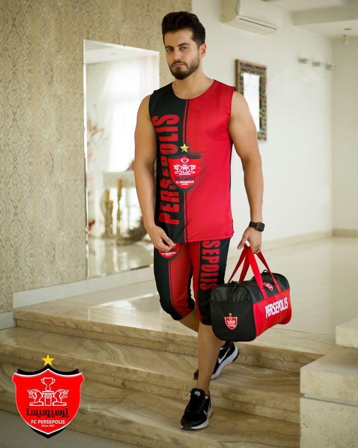 ست تاپ شلوارک پرسپولیس مدل madmext