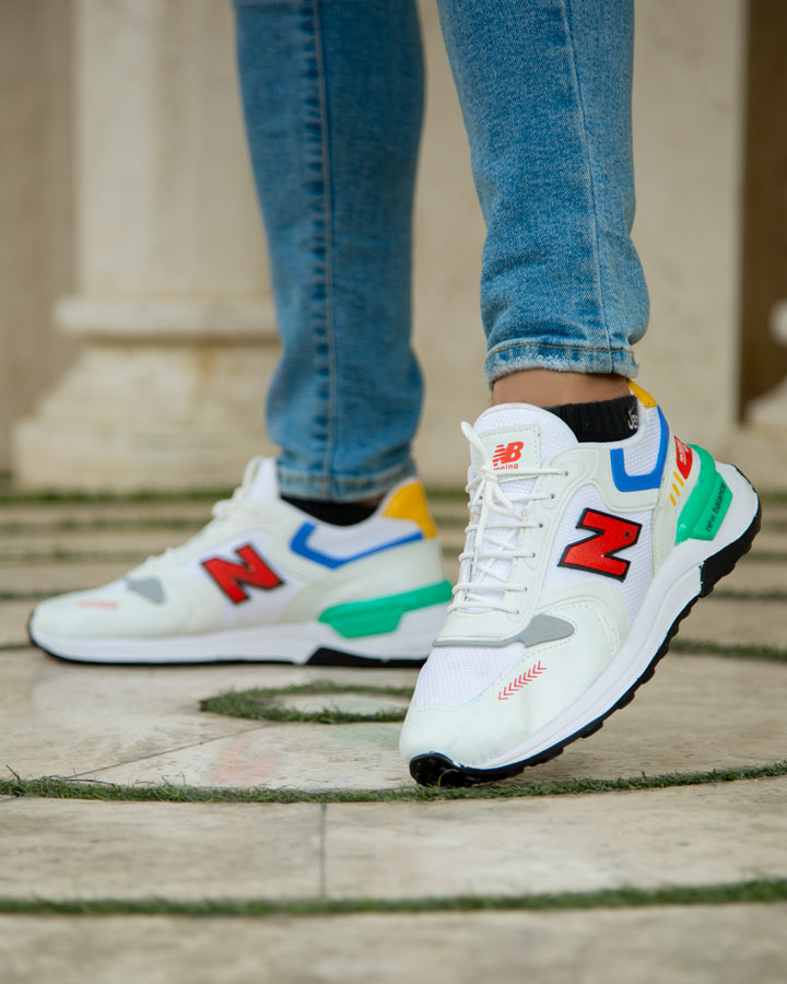 کفش مردانه New balance مدل Pires سفید