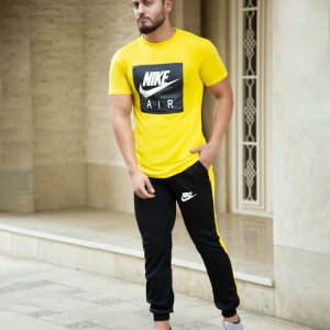 ست تیشرت شلوار مردانه Nike مدل Zilan زرد