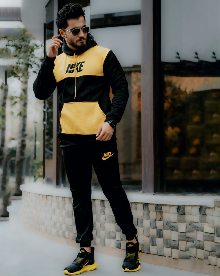 سویشرت شلوار مردانه Nike مدل Gonzalo زرد