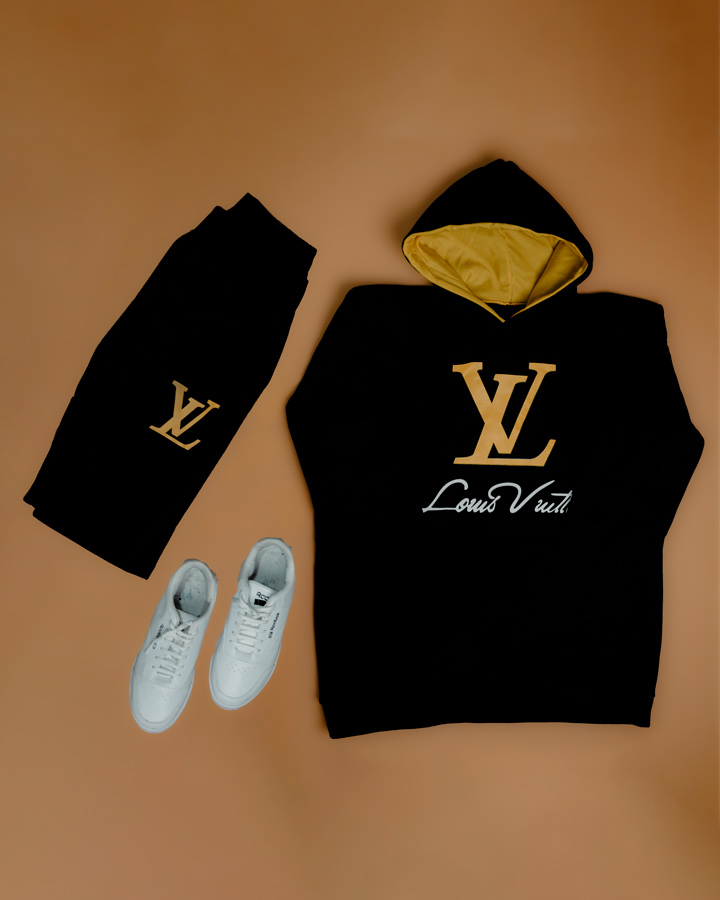 ست سویشرت شلوار مردانه مدل Ivaz مشکی