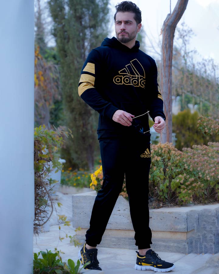 ست سویشرت شلوار adidas مدل Fabregas طلایی