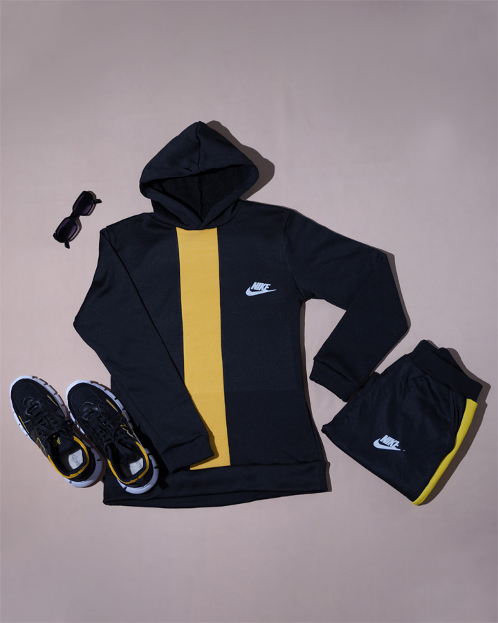 ست سویشرت شلوار Nike مدل Amelia زرد