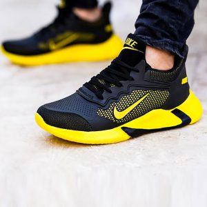 کفش مردانه nike مدل adrian مشکی زرد